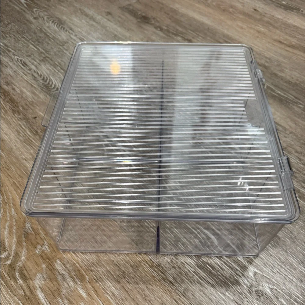 Clear Acrylic Extra Large Tea Bag Organizer Storage Box.